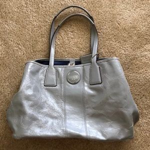 Grey coach purse